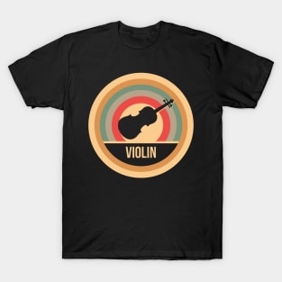 Retro Vintage Violin Gift For Violinists T-Shirt